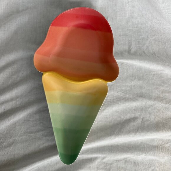 Ice Cream Cone Shaped Candy Dish - Plastic (Dishwasher Safe) - Picture 1 of 7